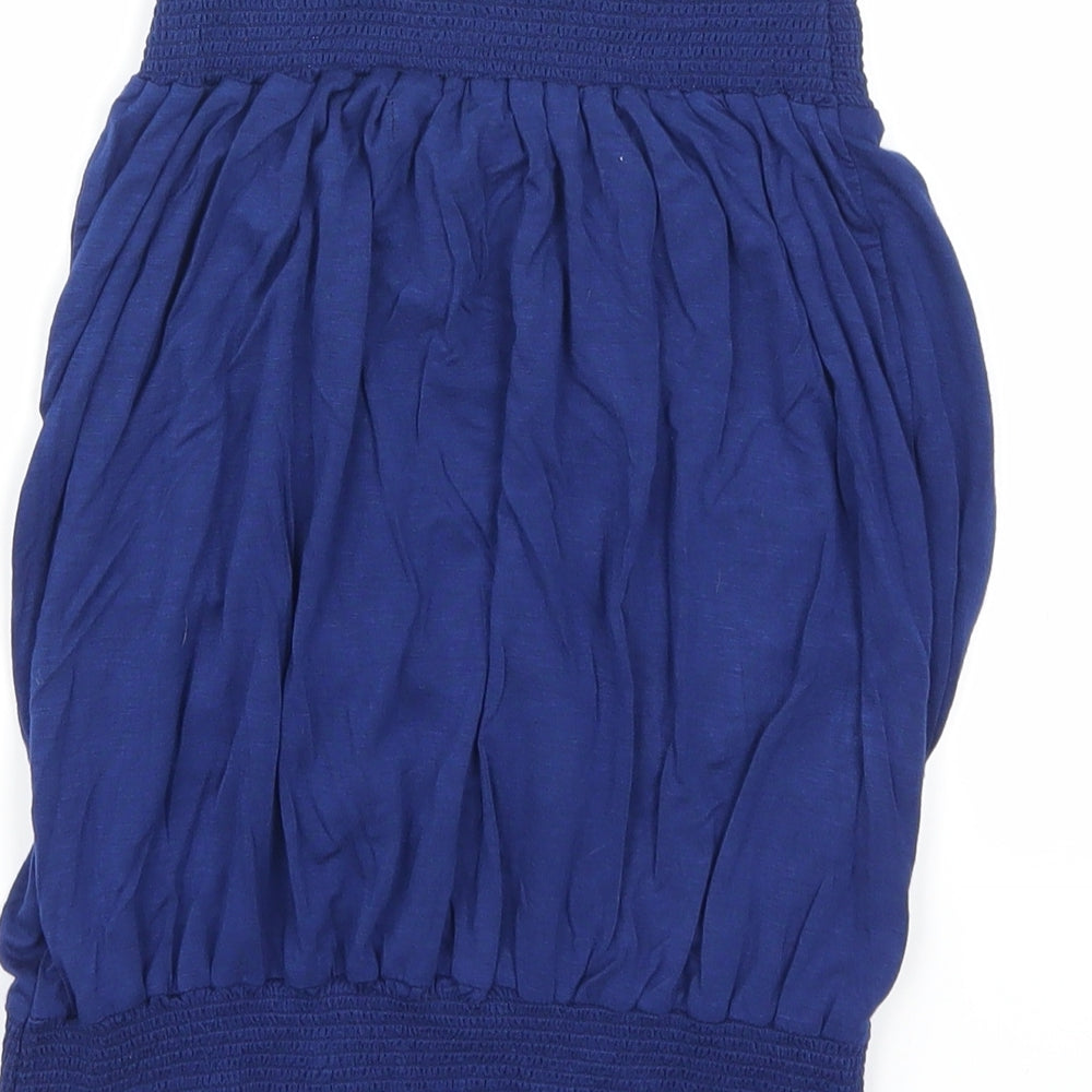 Studio Womens Blue Basic Tank Size 12