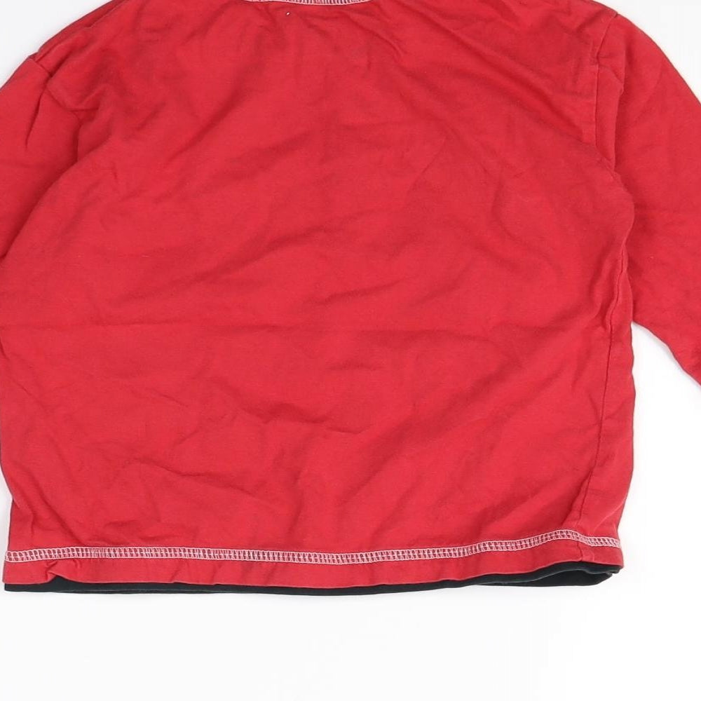 Kidid Boys Red Pullover T-Shirt Size 3-4 Years