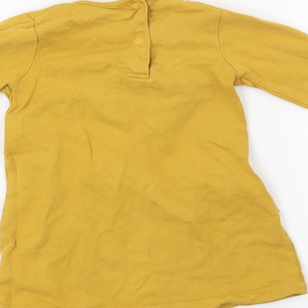 TU Girls Yellow Shirt Dress Size 12-18 Months