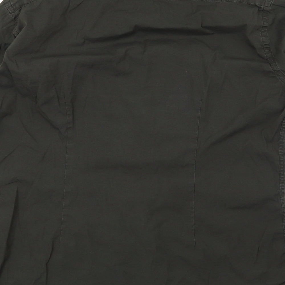 zara man Mens Green Button-Up Size M