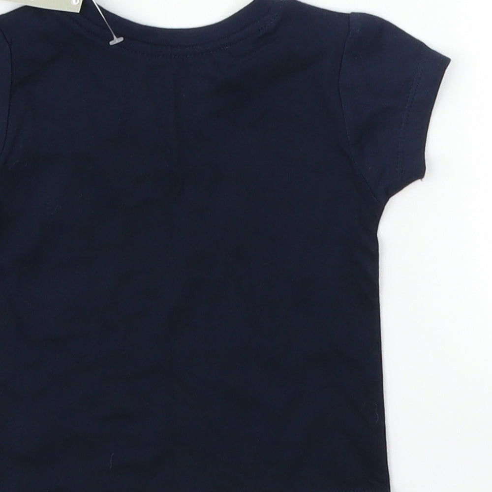 Primark Baby Blue Basic T-Shirt Size 3-6 Months - Star Design