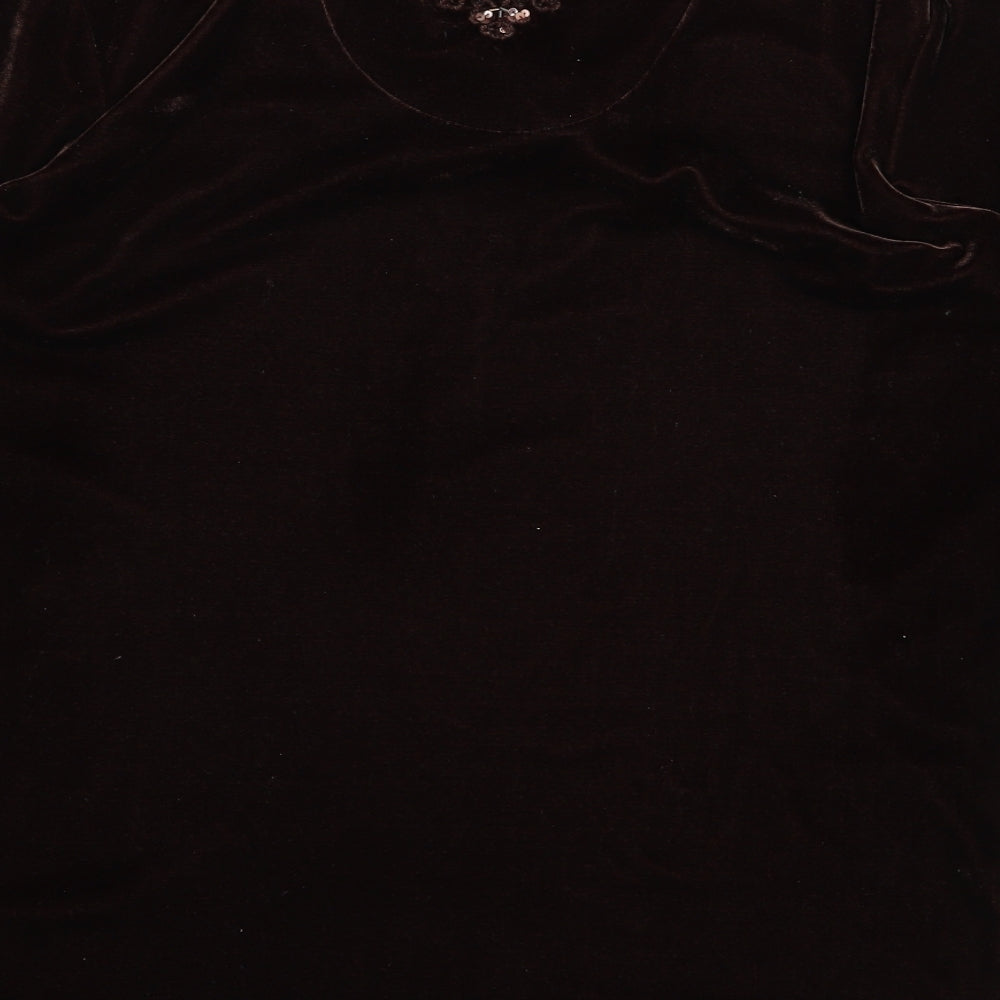 Style By Ewm Womens Brown Pullover Jumper Size S
