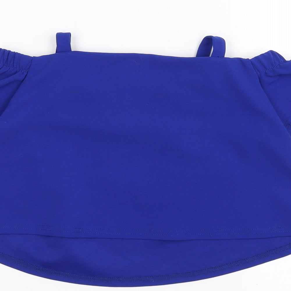 New Look Girls Blue Basic T-Shirt Size 9 Years