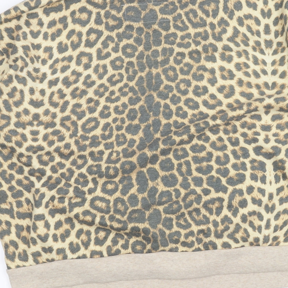 Atmosphere Womens Brown Animal Print Pullover Jumper Size 18