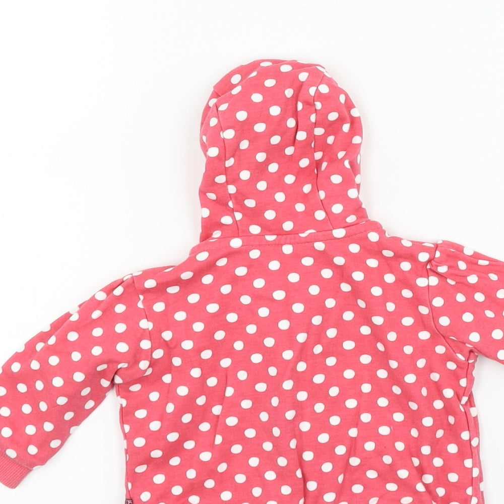 Marks & Spencer Girls Pink Polka Dot Jacket Size 3-6 Months