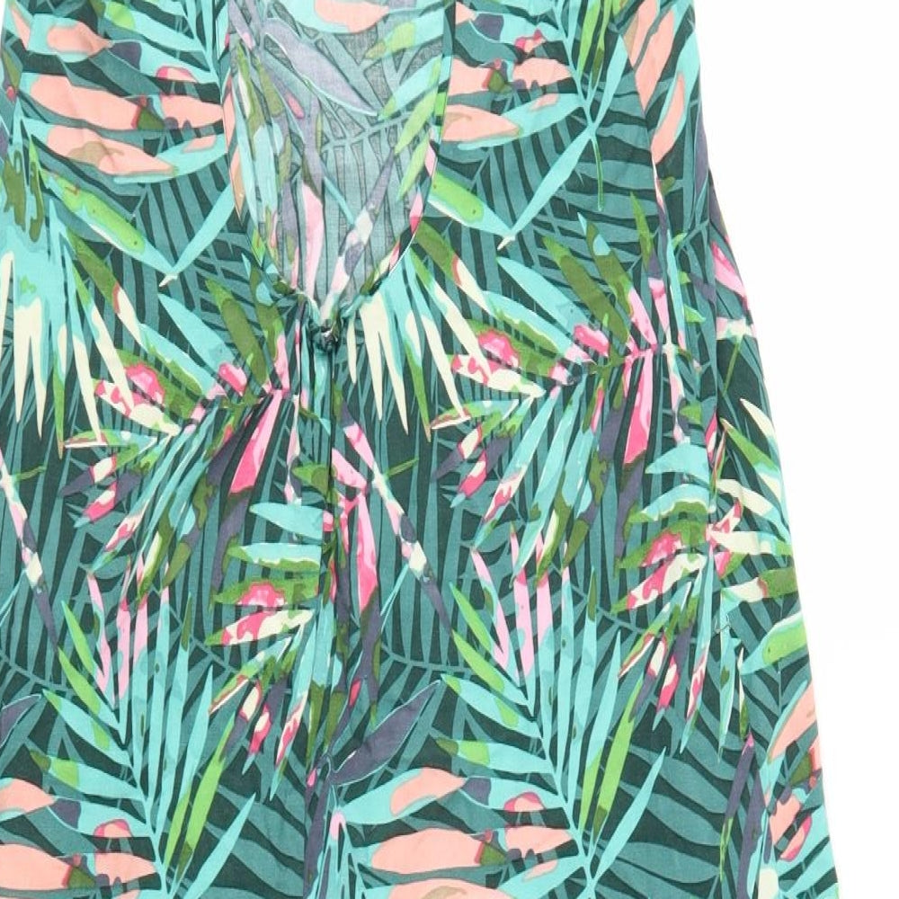 TU Womens Green Floral Shift Size M