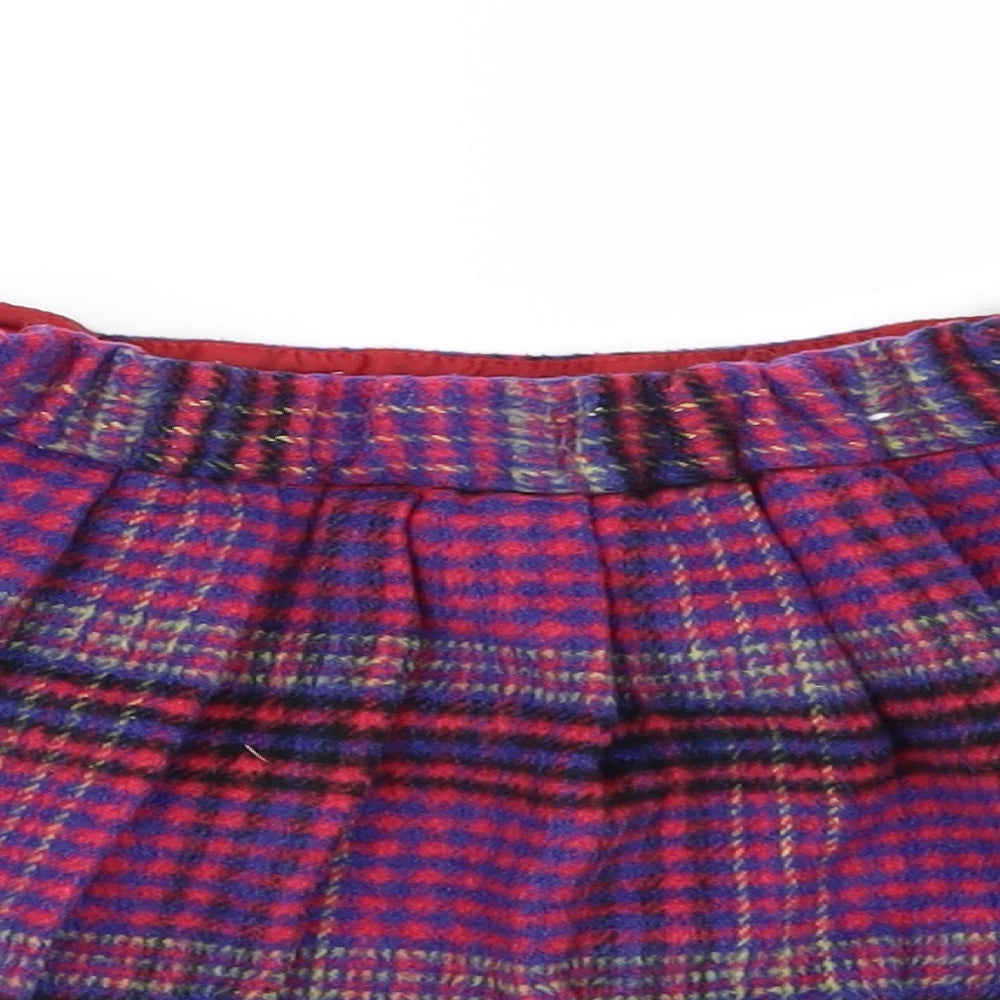 NEXT Girls Pink Check Skater Skirt Size 6-9 Months