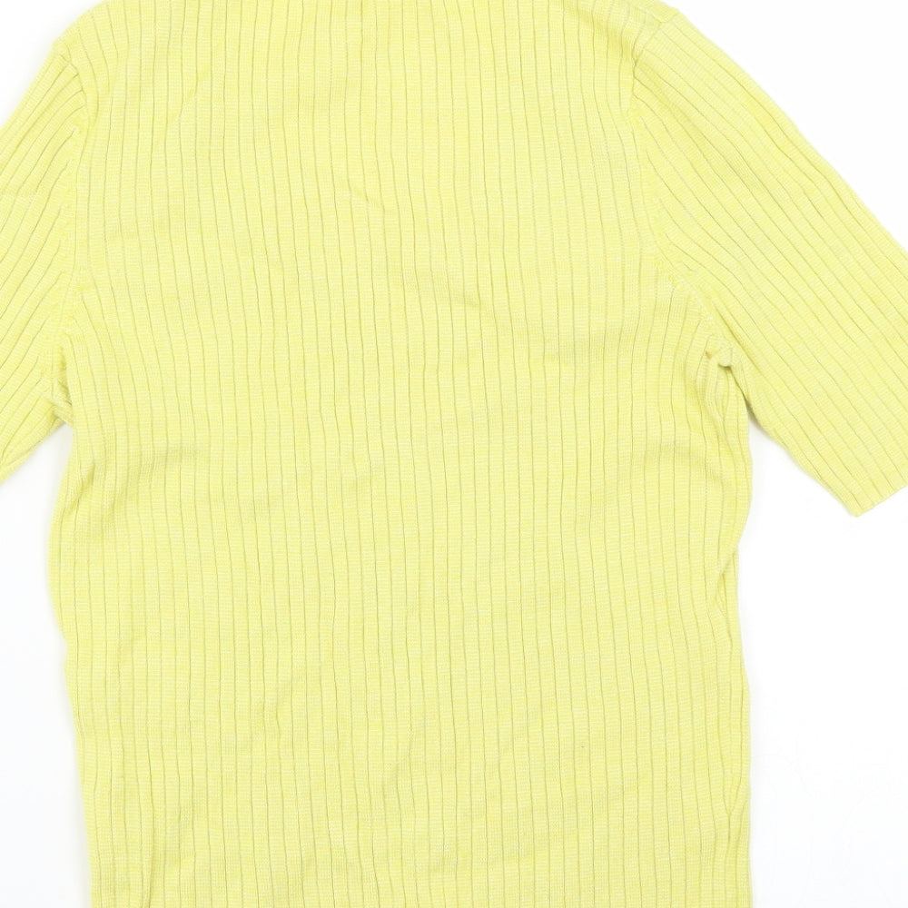 River Island Womens Yellow Pullover Jumper Size 12