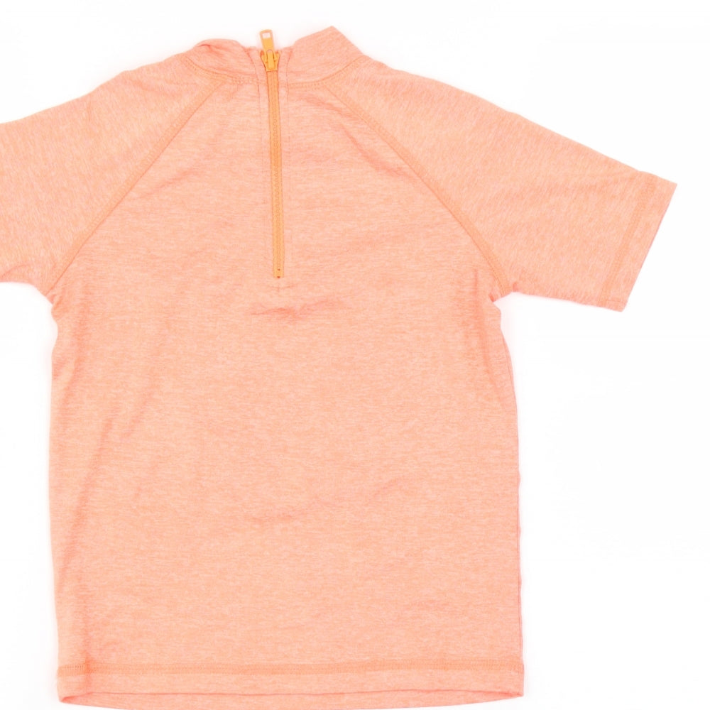 NEXT Girls Orange Basic T-Shirt Size 4-5 Years
