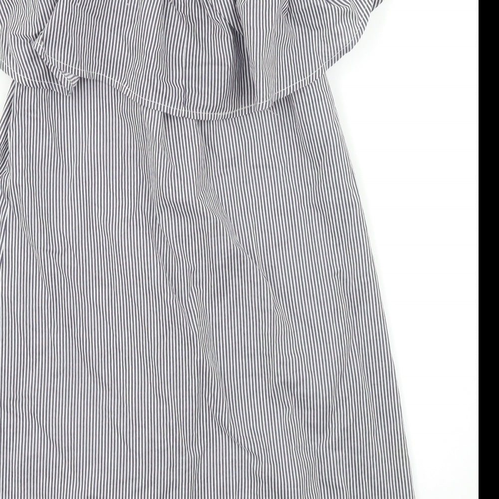 Select Womens Blue Striped Trapeze & Swing Size 10
