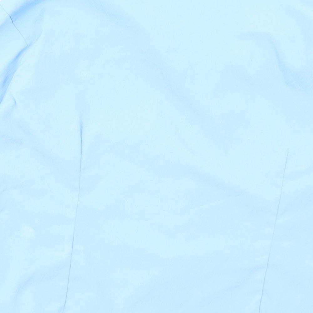 Sara Woman Womens Blue Basic Button-Up Size 16