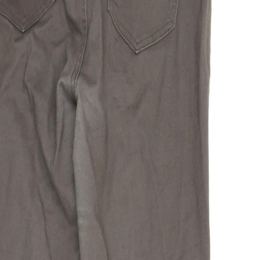 Moon Girl Womens Brown Chino Trousers Size 34 in L28 in