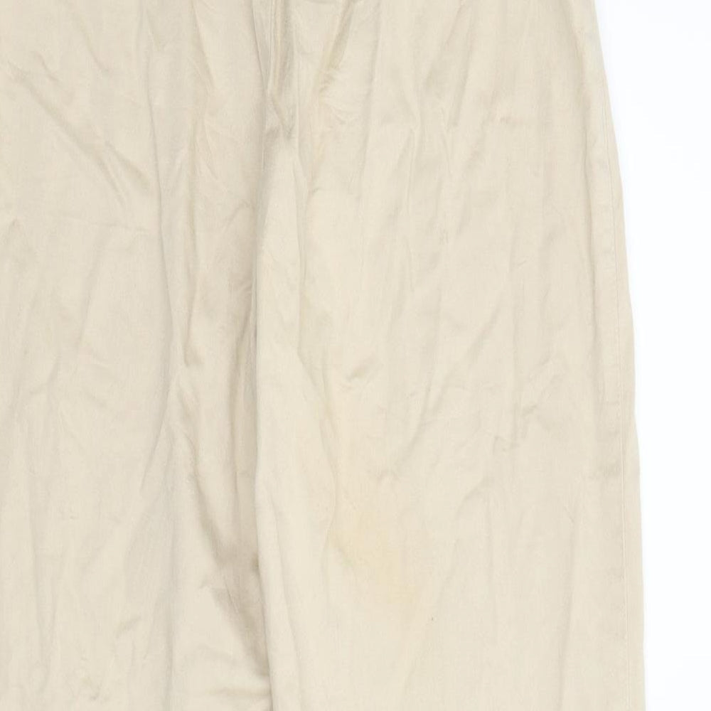 Yoors Womens Beige Pedal Pusher Trousers Size 10 L23 in