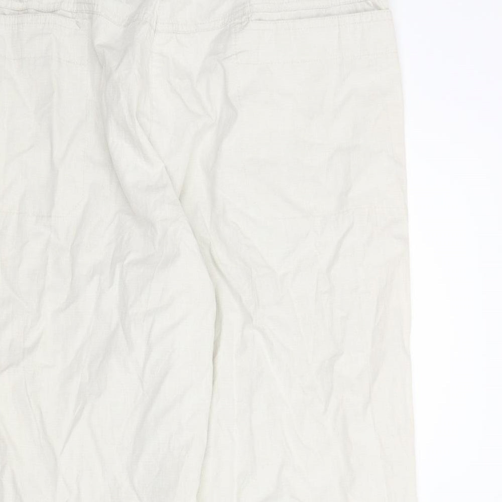 Jensen Womens Beige Capri Trousers Size L L24.5 in