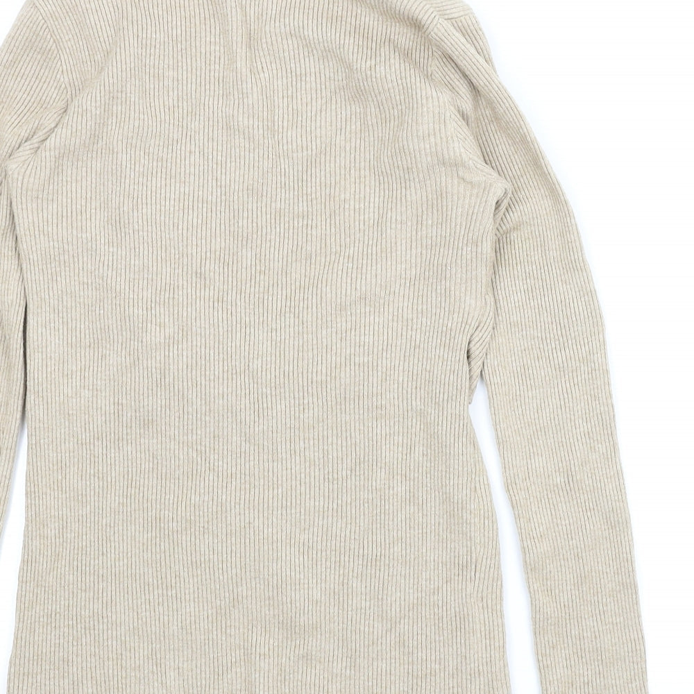Preworn Womens Beige Pullover Jumper Size XS