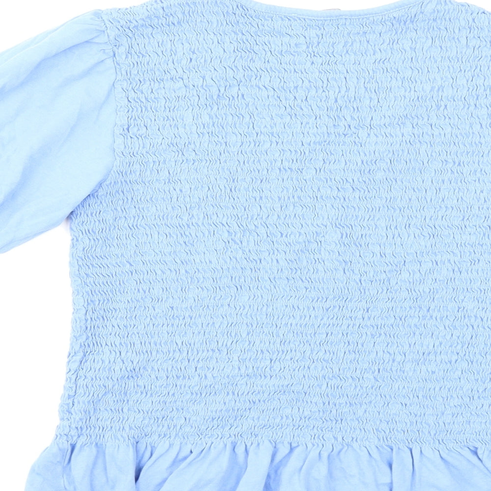 New Look Womens Blue Basic T-Shirt Size 16