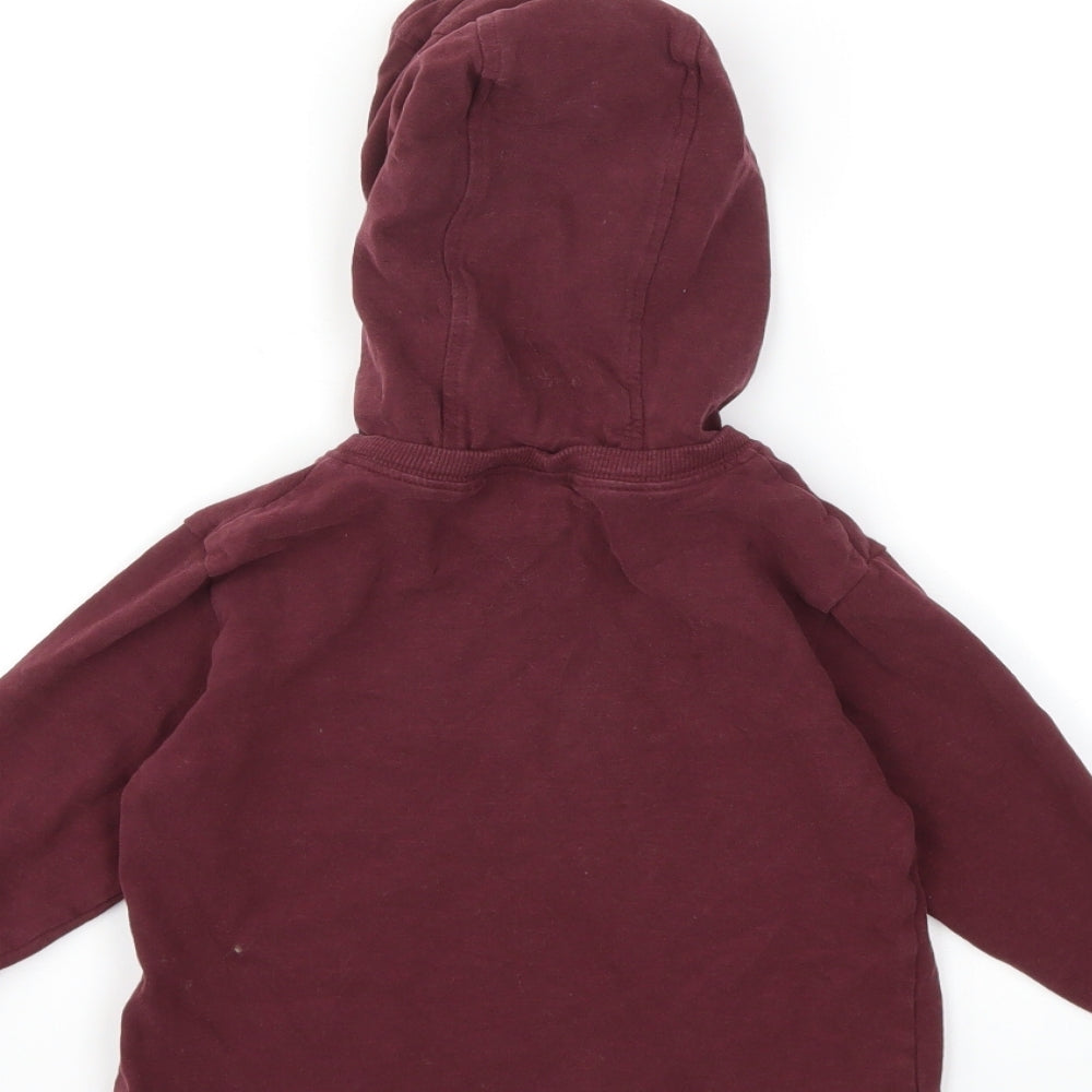Next Boys Red Pullover Hoodie Size 4 Years