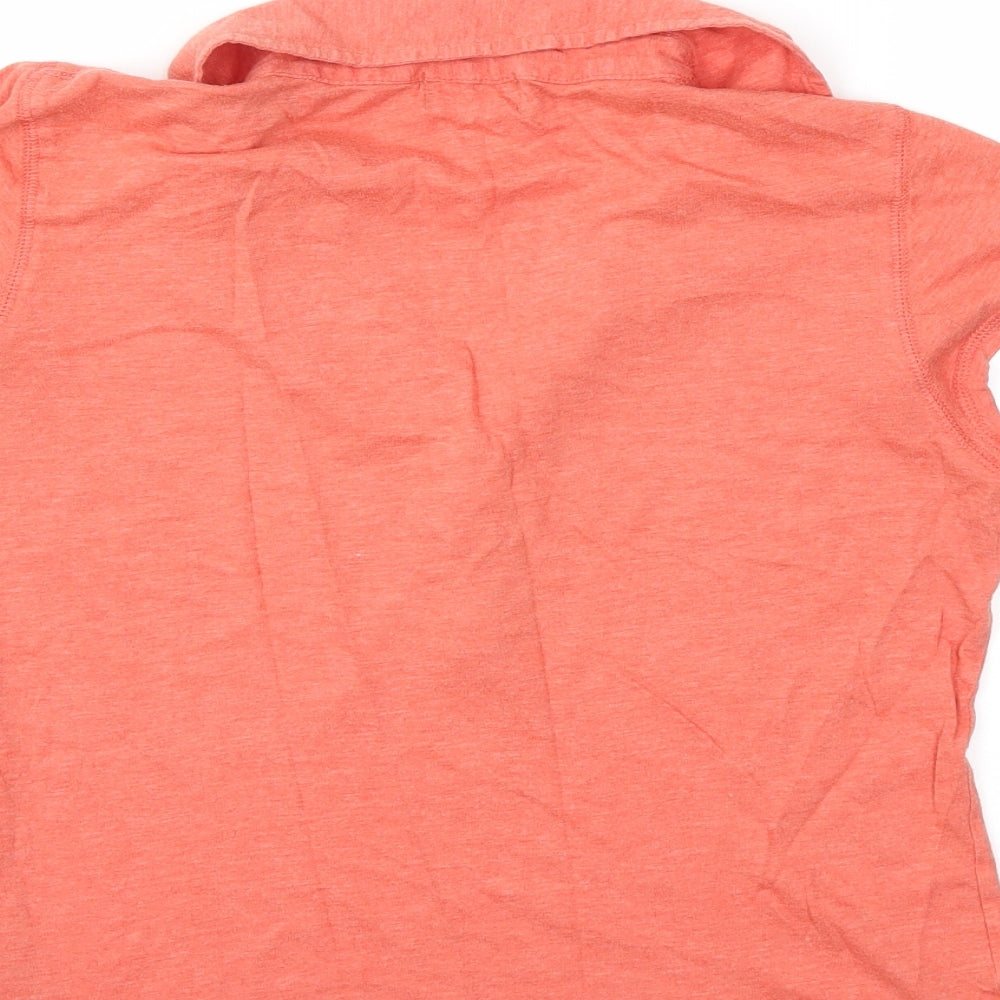 Topshop Womens Orange Basic T-Shirt Size 14