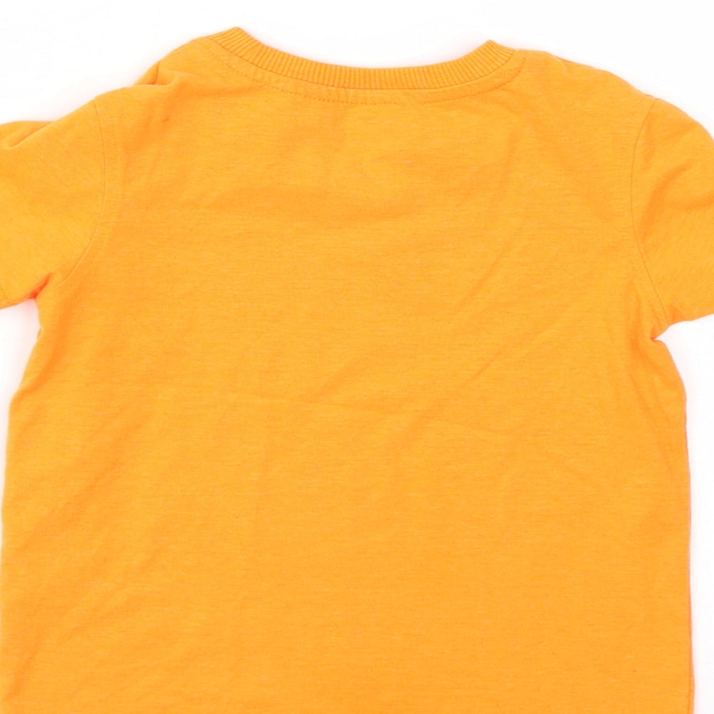 George Boys Orange Basic T-Shirt Size 2-3 Years