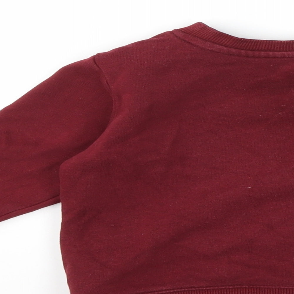 H&M Girls Red Pullover Sweatshirt Size 3-4 Years