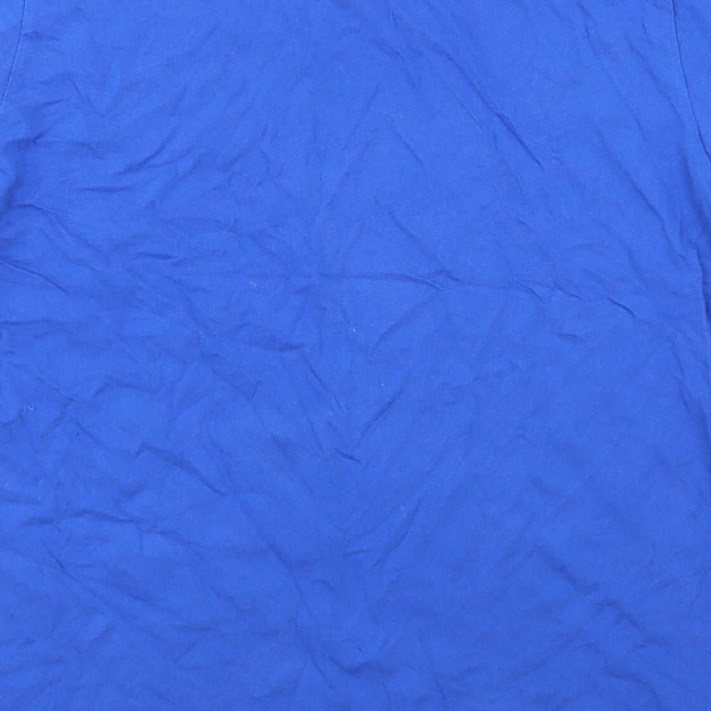 Bella + Canvas Womens Blue Jersey Basic T-Shirt Size L - Internet crush