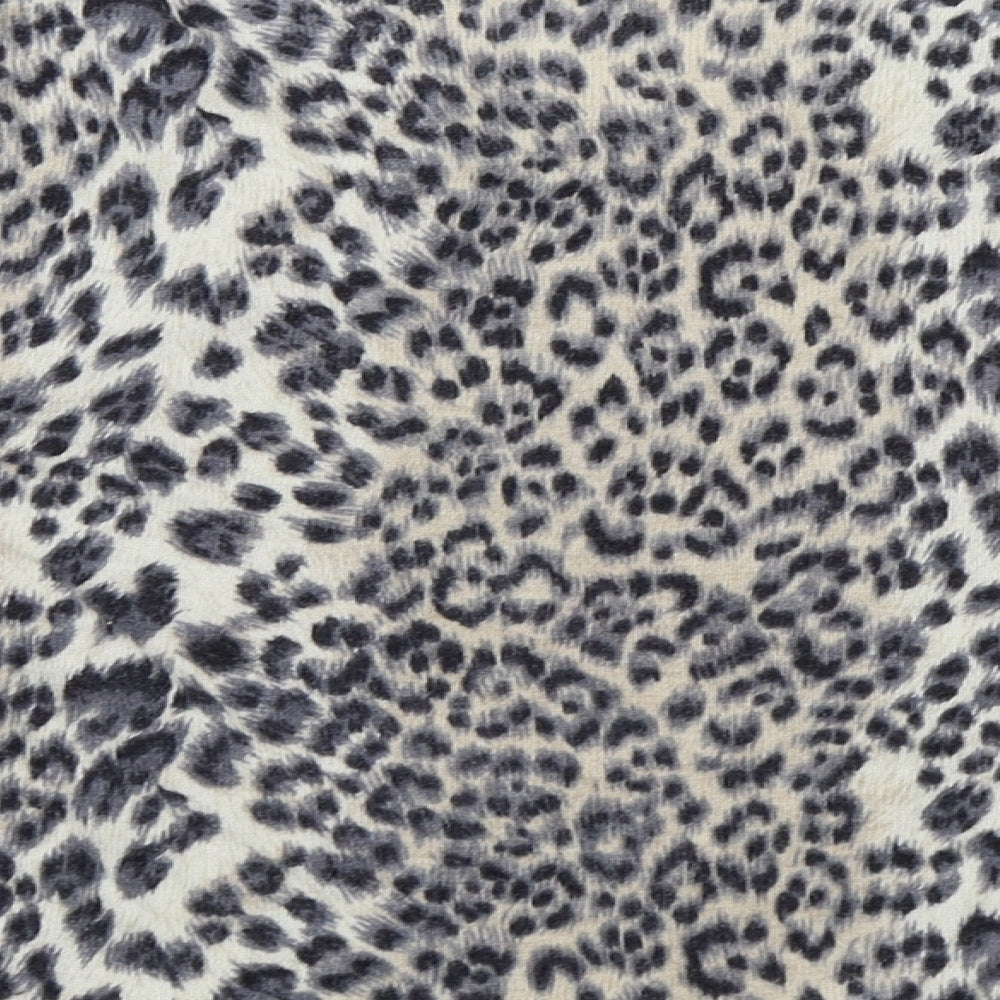 Country Casuals Womens Grey Animal Print Basic T-Shirt Size XL