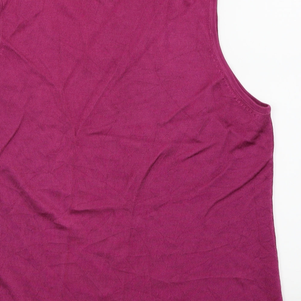 Agenda Womens Purple Basic Tank Size 18