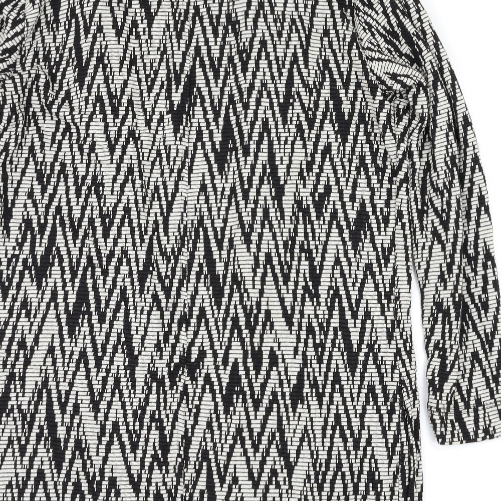 Miss Selfridge Womens Black Argyle/Diamond Jacket Size 10