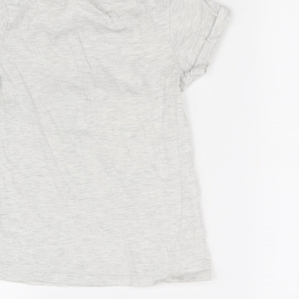 Primark Girls Grey Basic T-Shirt Size 8-9 Years