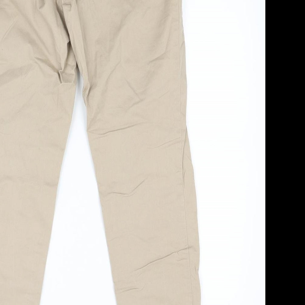 H&M Womens Beige Trousers Size 8 L27 in