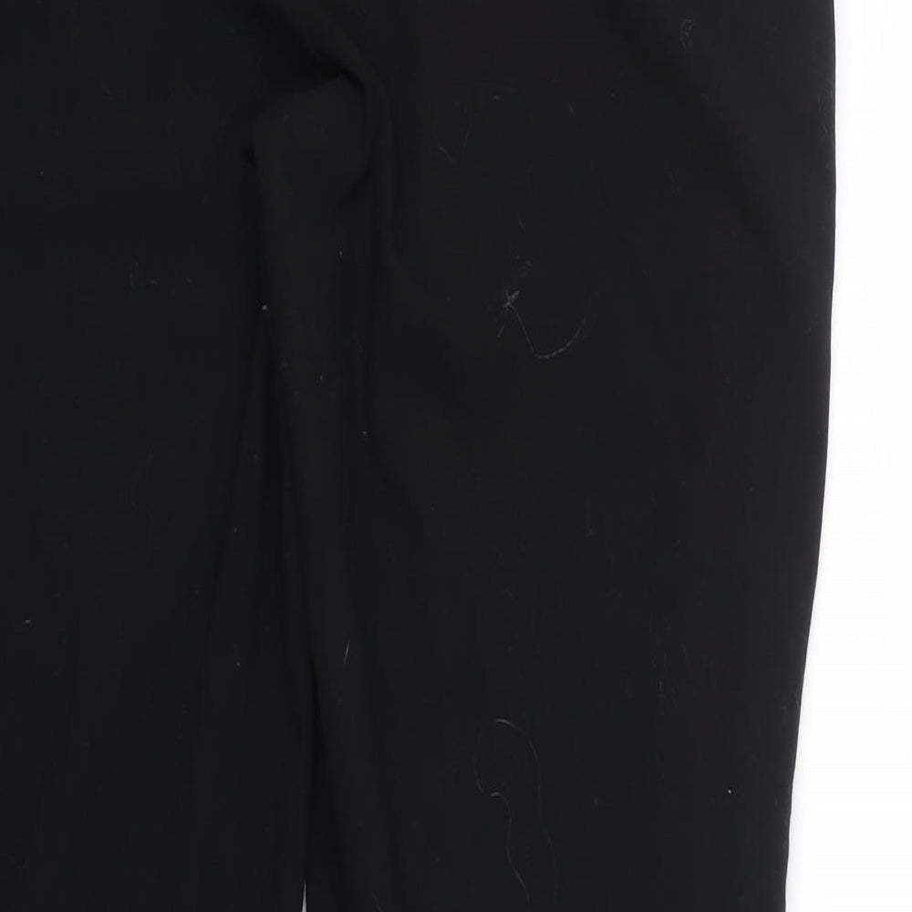 Marks & Spencer Womens Black Trousers Size 14 L28 in