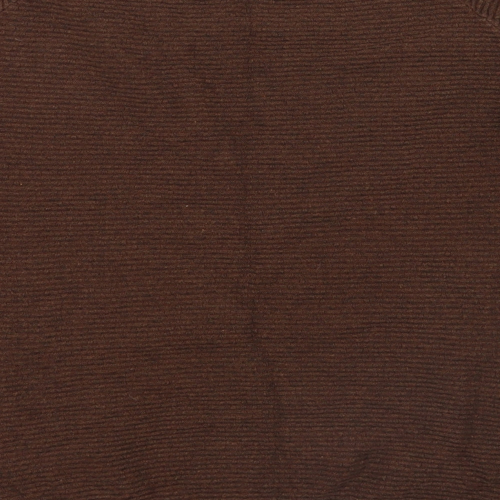 ACW85 Mens Brown Pullover Jumper Size M