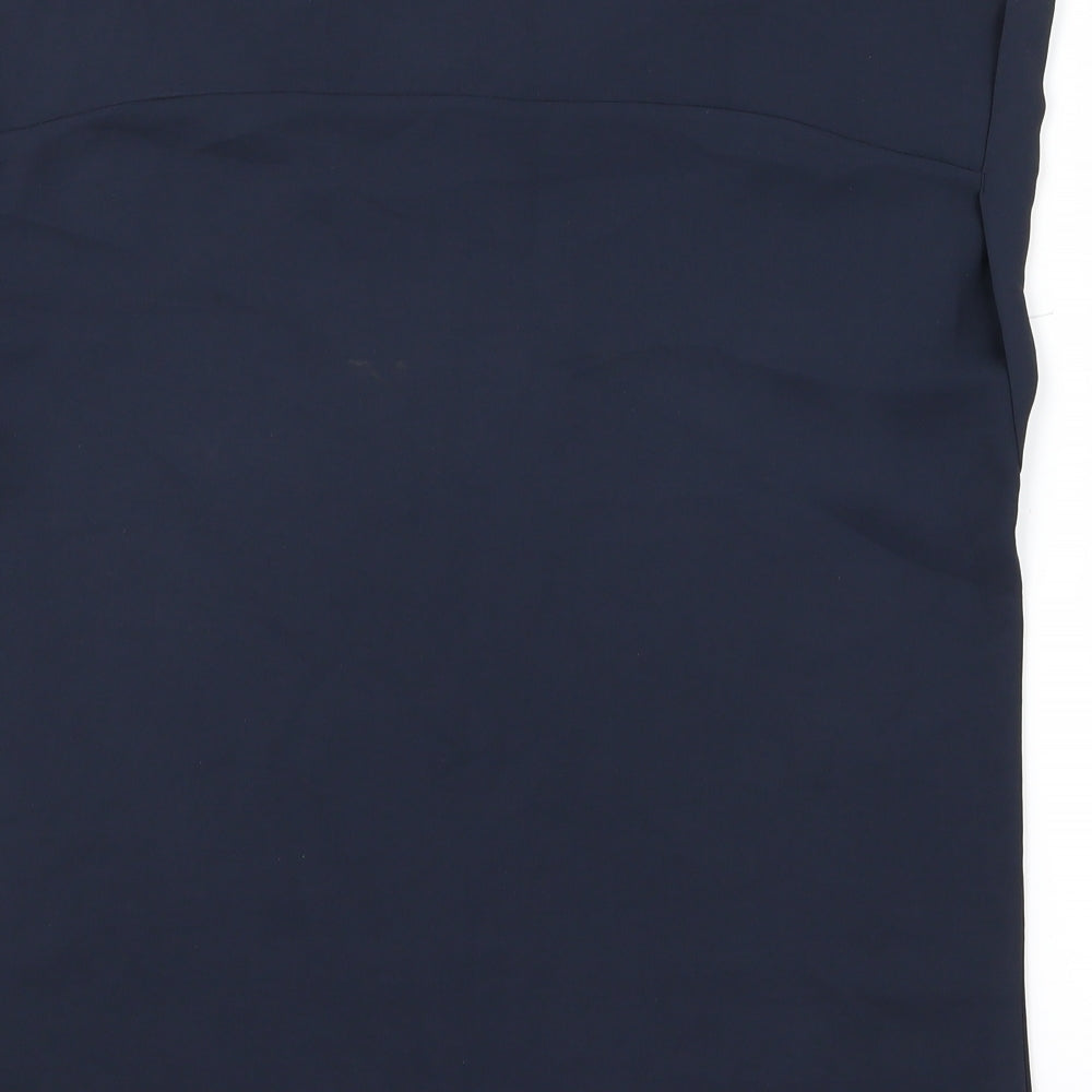 Preworn Womens Blue Basic Blouse Size 6