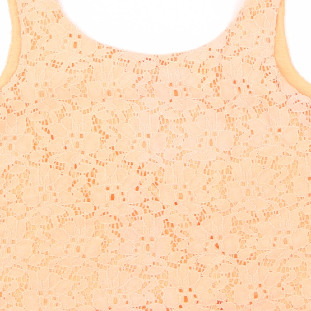 FOREVER 21 Womens Orange Cropped T-Shirt Size S