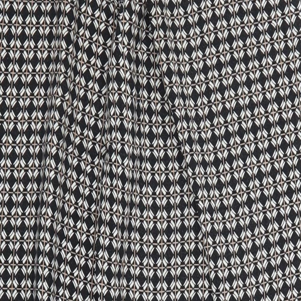 F&F Womens Grey Geometric Trousers Size 8 L26 in
