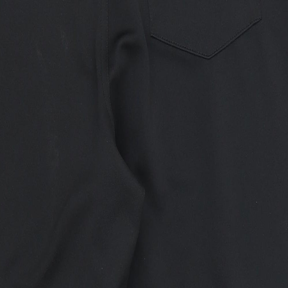 Augusta Womens Black Cropped Trousers Size L L23 in