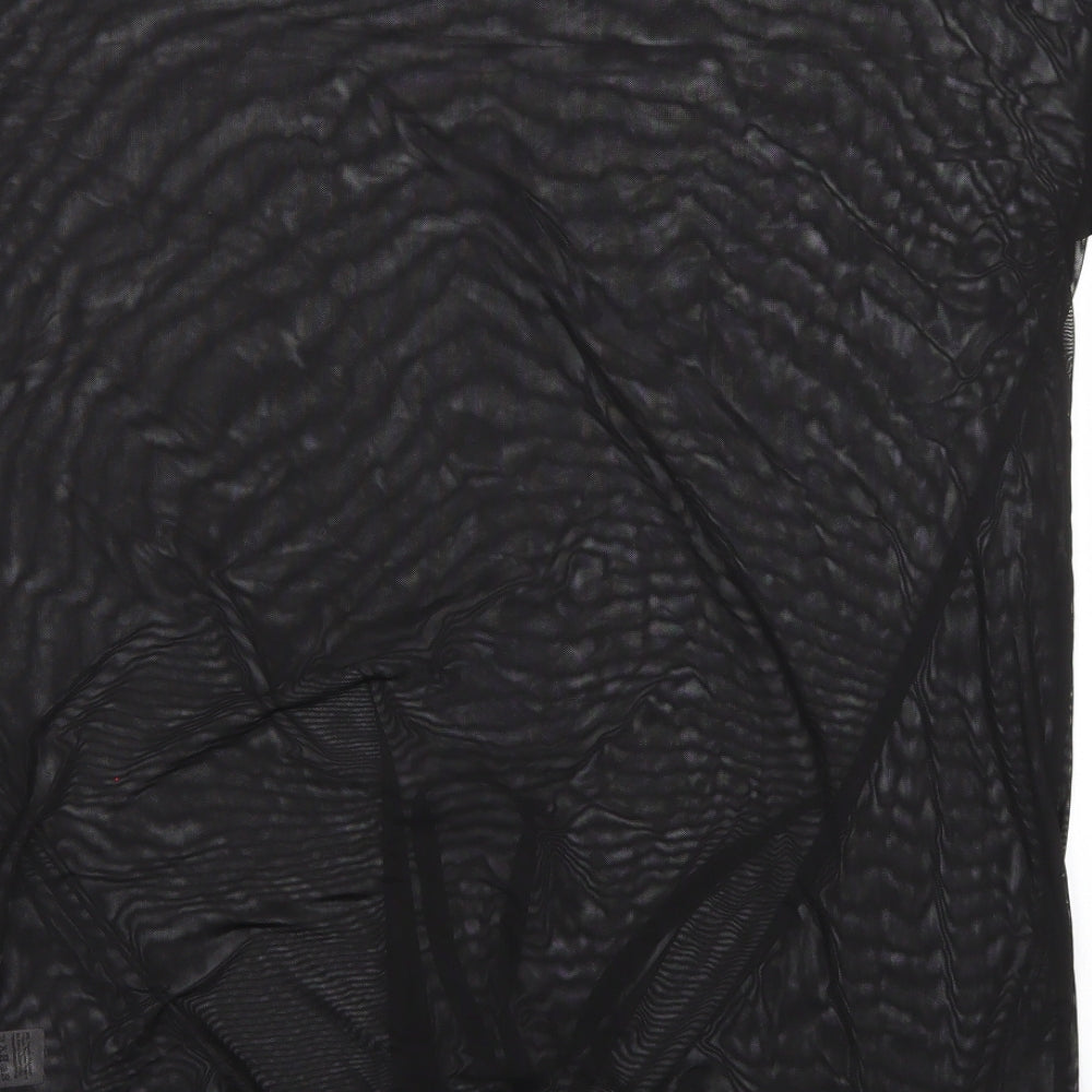 Missguided Womens Black Basic T-Shirt Size 8