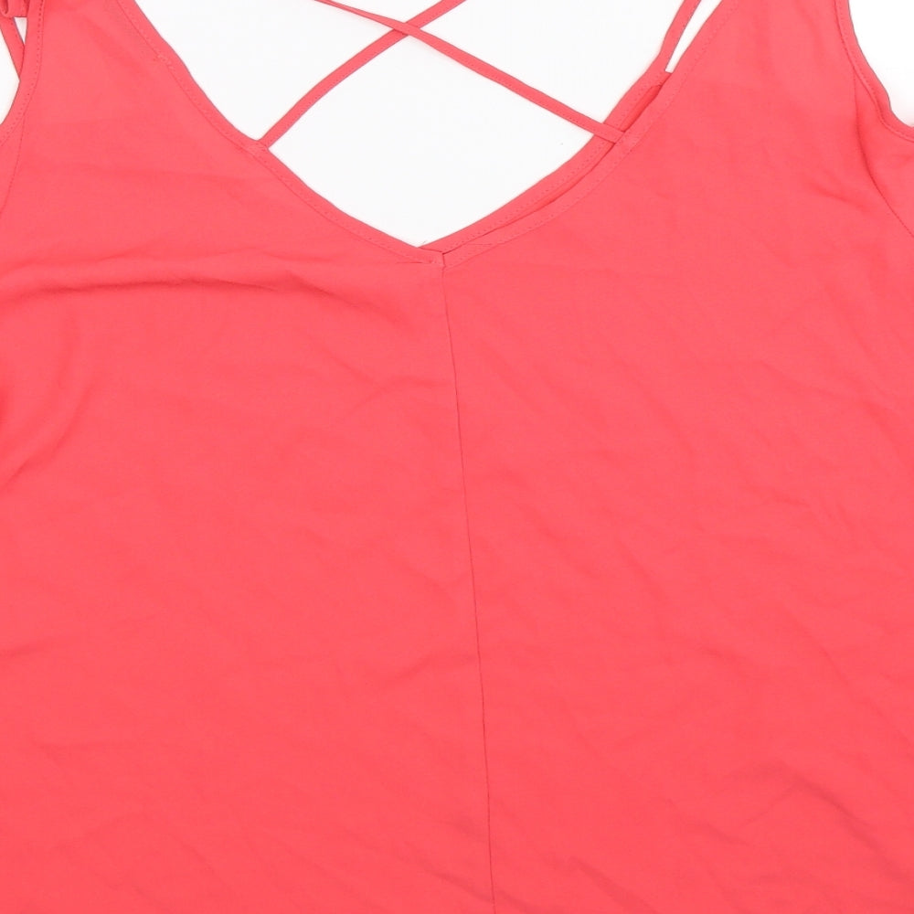 George Womens Pink Basic Blouse Size 14