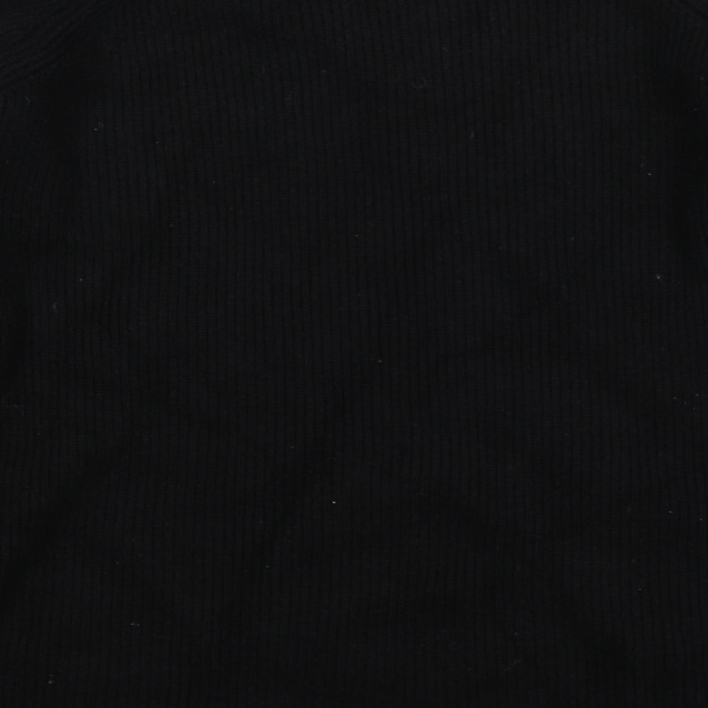 Kayla Womens Black Knit Pullover Jumper Size M