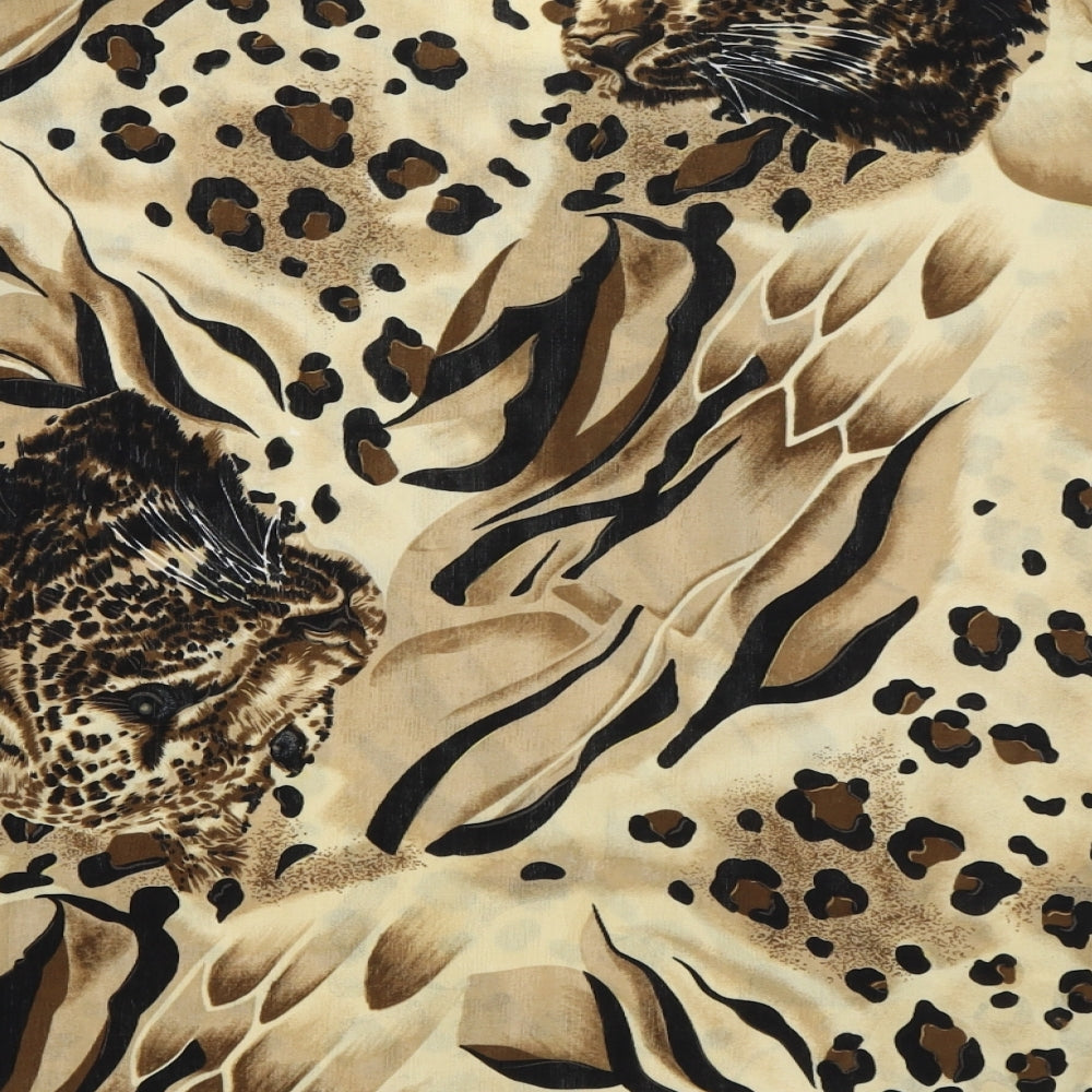 Cordelia Womens Brown Animal Print Basic Blouse Size 12