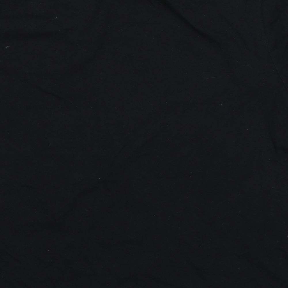 Gildan Womens Black Cropped T-Shirt Size S - Batman