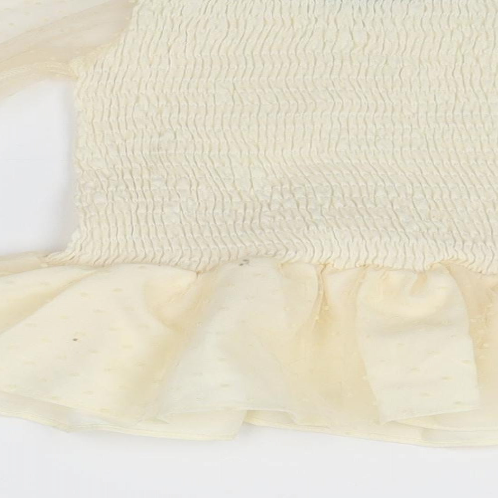 SheIn Womens Ivory Basic Blouse Size 4