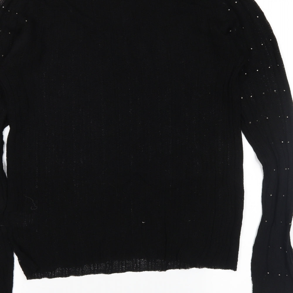 NEXT Womens Black Basic Blouse Size 14