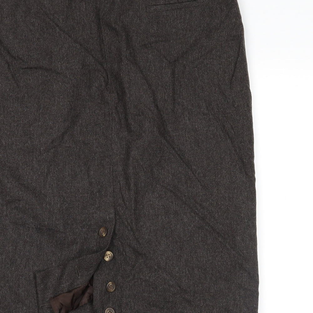 ken Womens Grey Straight & Pencil Skirt Size 14
