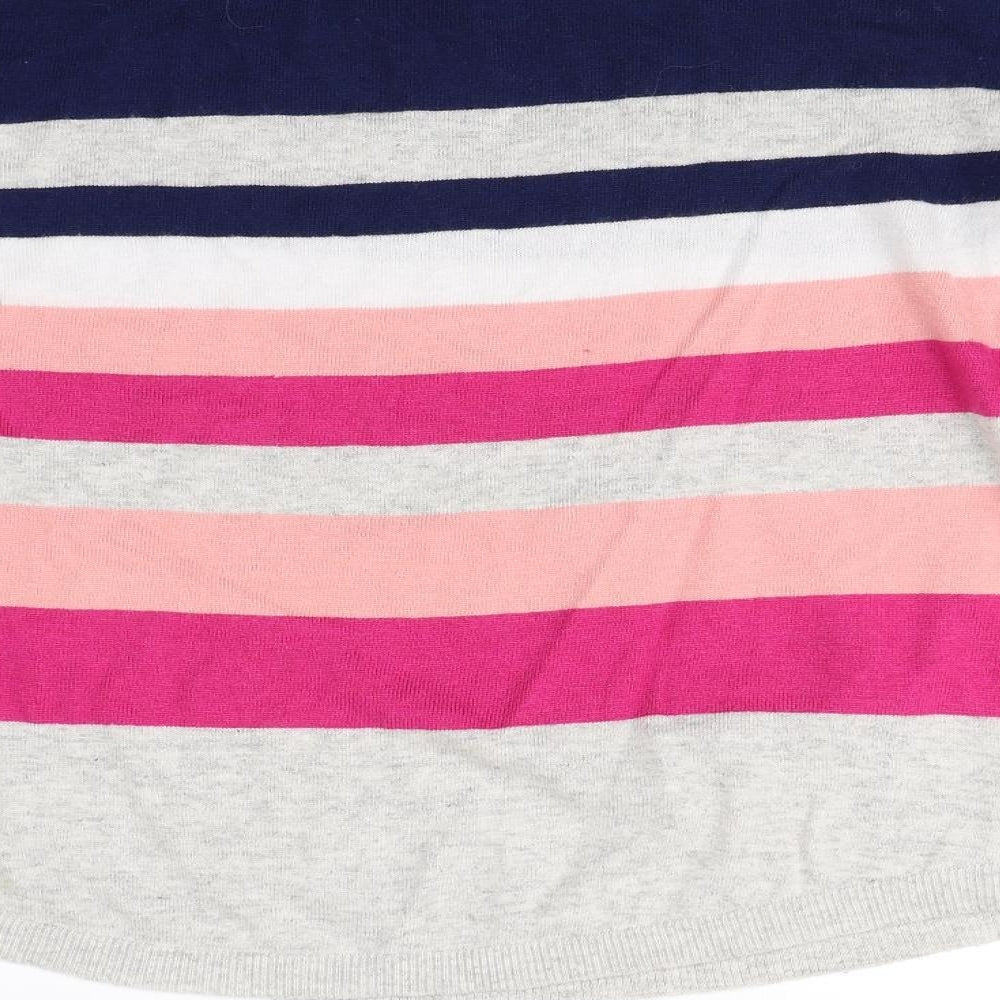 Oasis Womens Multicoloured Striped Pullover Jumper Size M