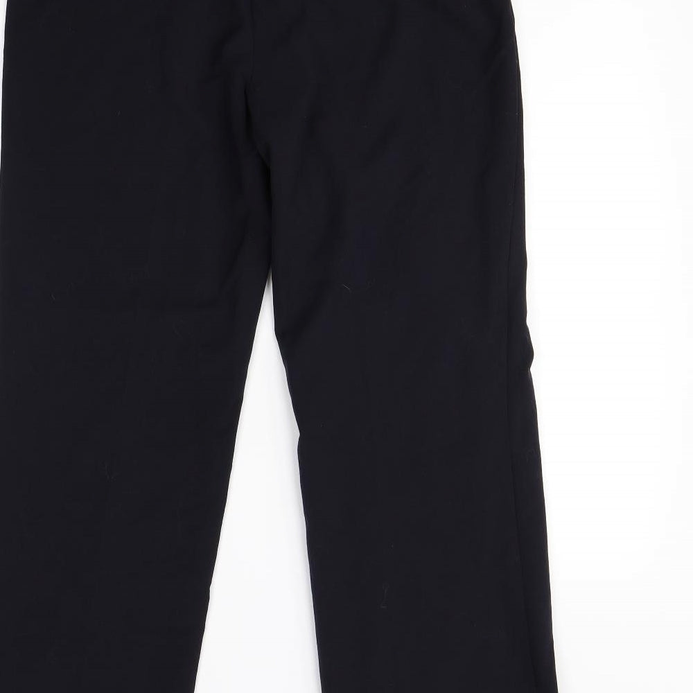 M&S Womens Blue Dress Pants Trousers Size 12 L28 in