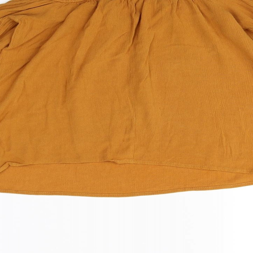 Primark Womens Brown Basic Blouse Size 6