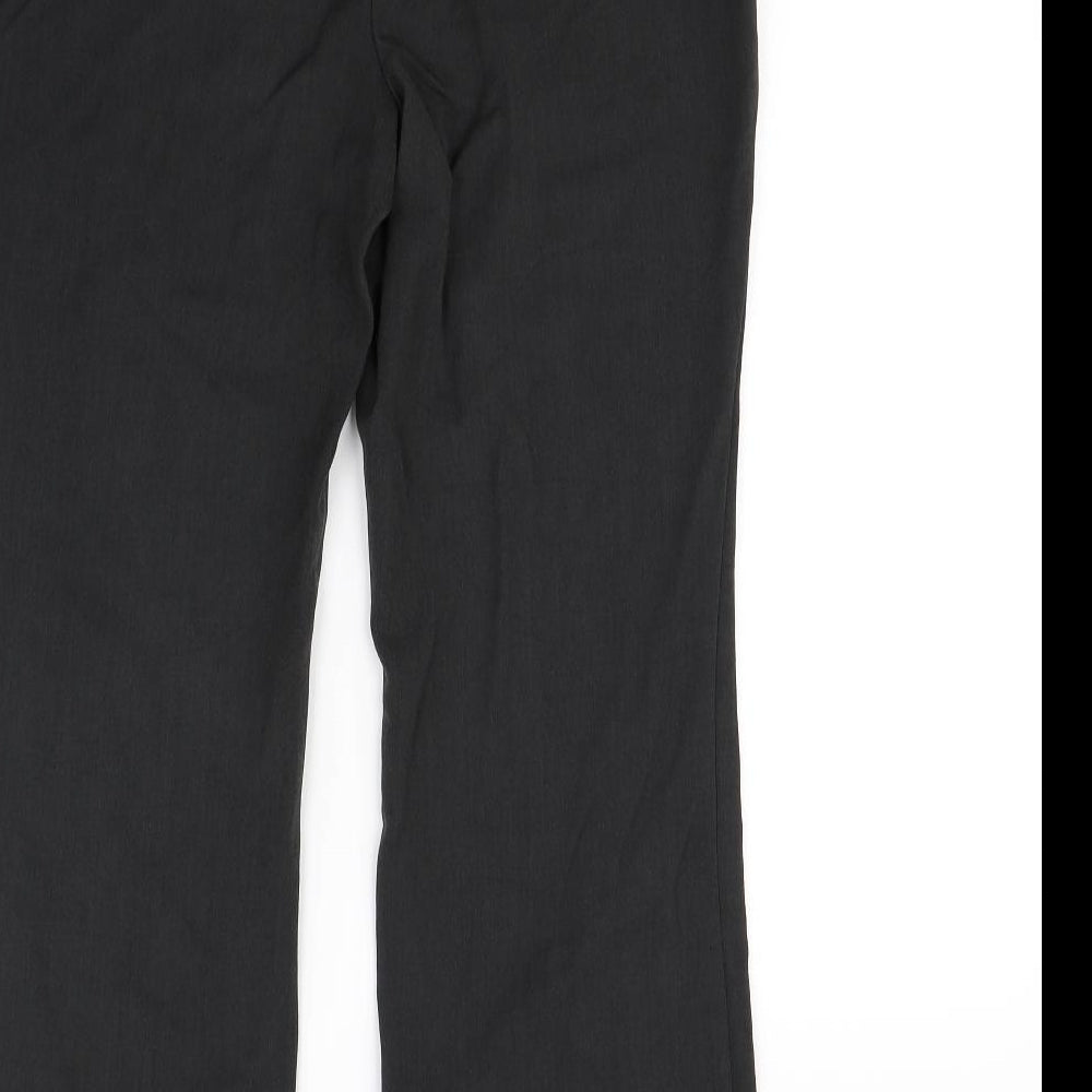 M&S Womens Grey Dress Pants Trousers Size 12 L28 in