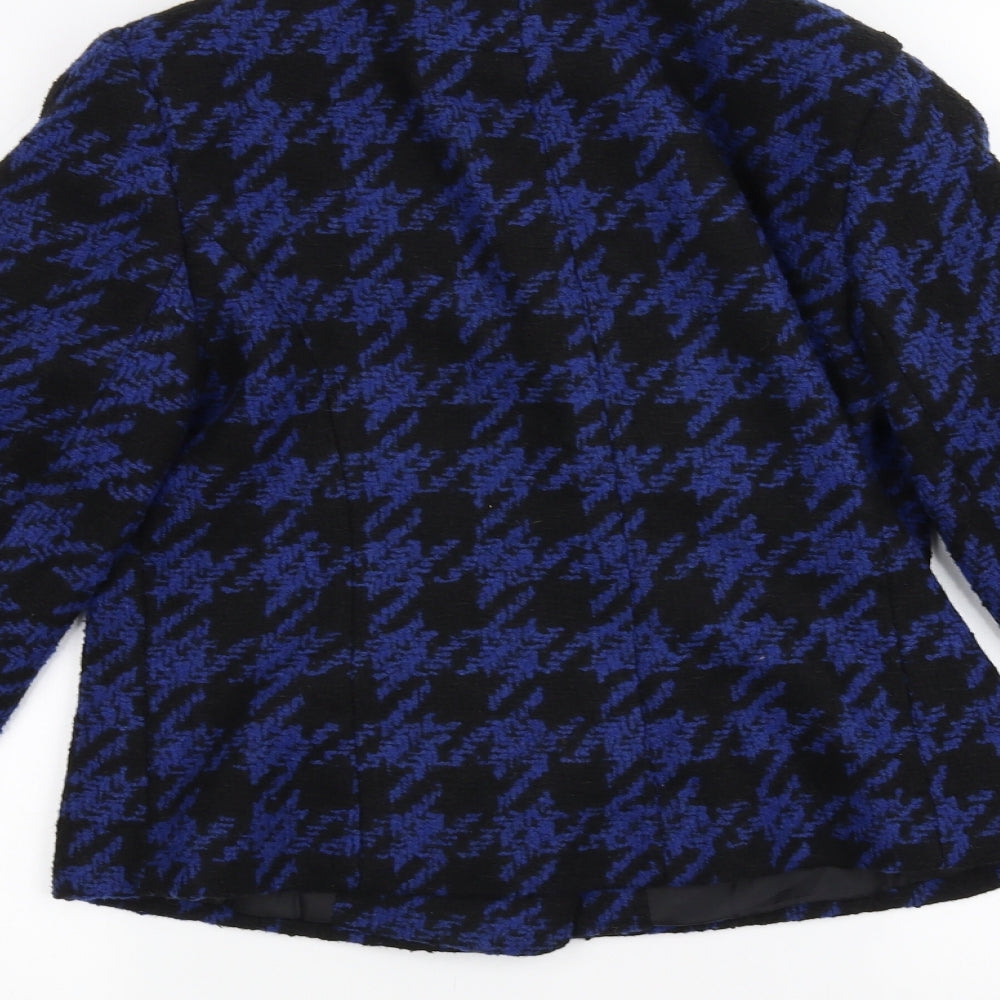 ISLE Womens Black Striped Jacket Size 10