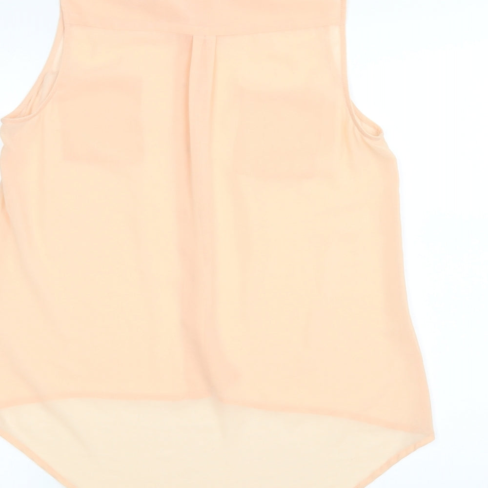 New Look Womens Pink Basic Blouse Size 8